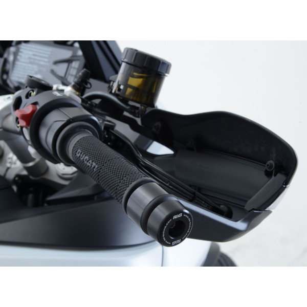 R&G Bar End Sliders for the Ducati Multistrada 1200/S '15-,  Multistrada 1200 Enduro '16-  and Multistrada 1260 '18- models.